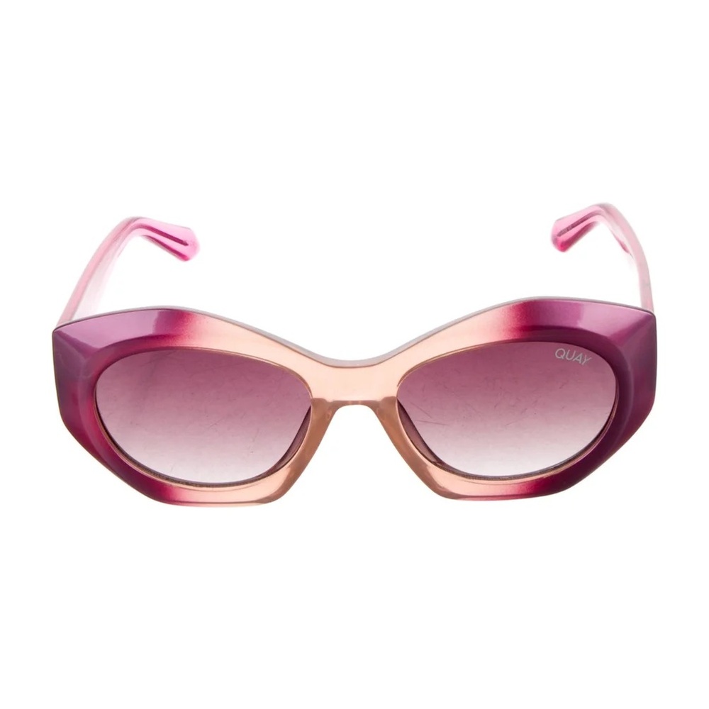 Quay Australia Pink Gradient Cat-Eye Sunglasses